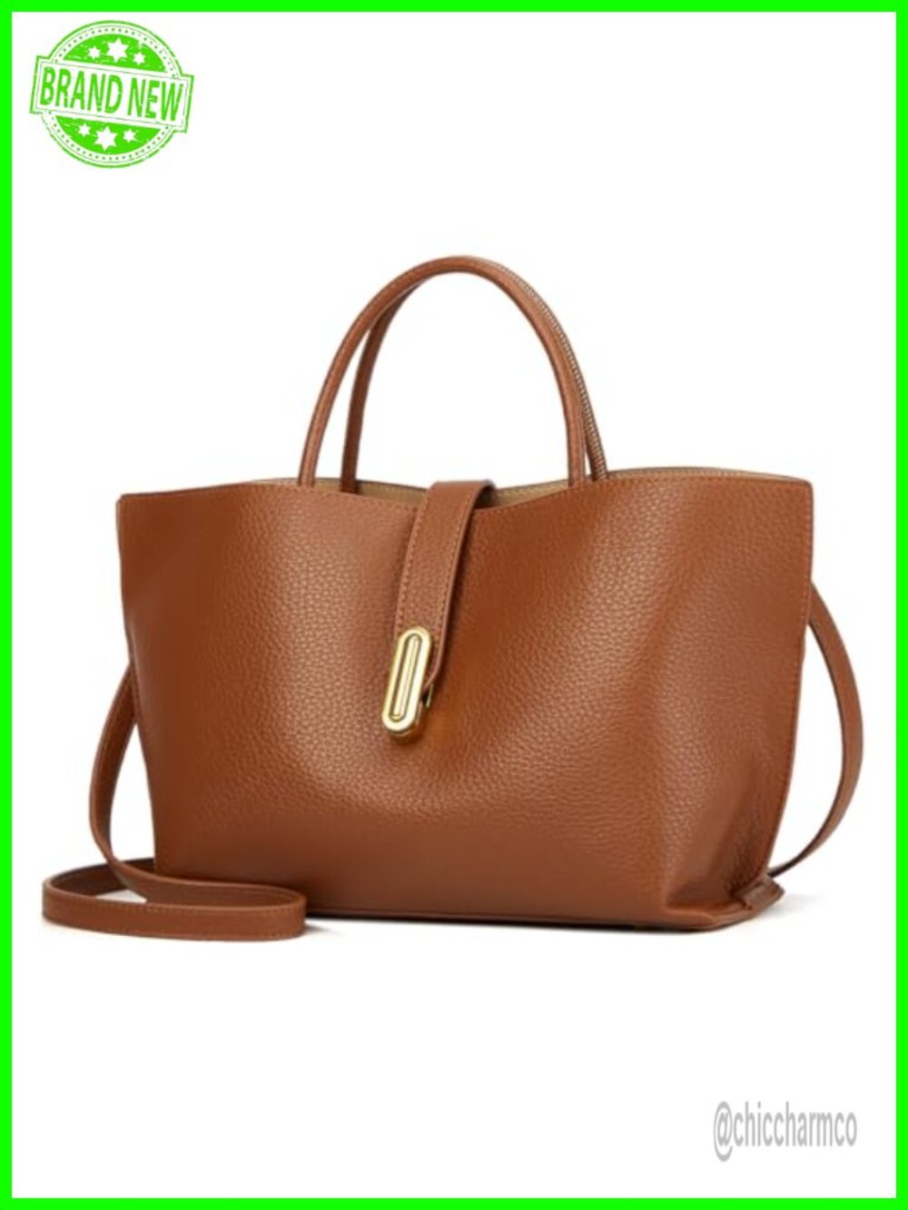 Vegan Leather Tote Bucket Bag Large Hobo Shoulder Purse Y2K Trendy